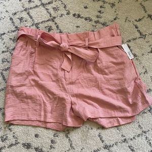 Women's High-Rise Paperbag Shorts - A New Day™
